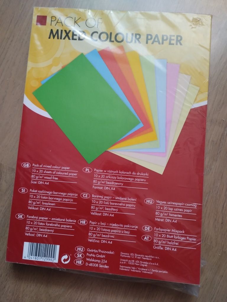 Papier ksero kolorowy A4