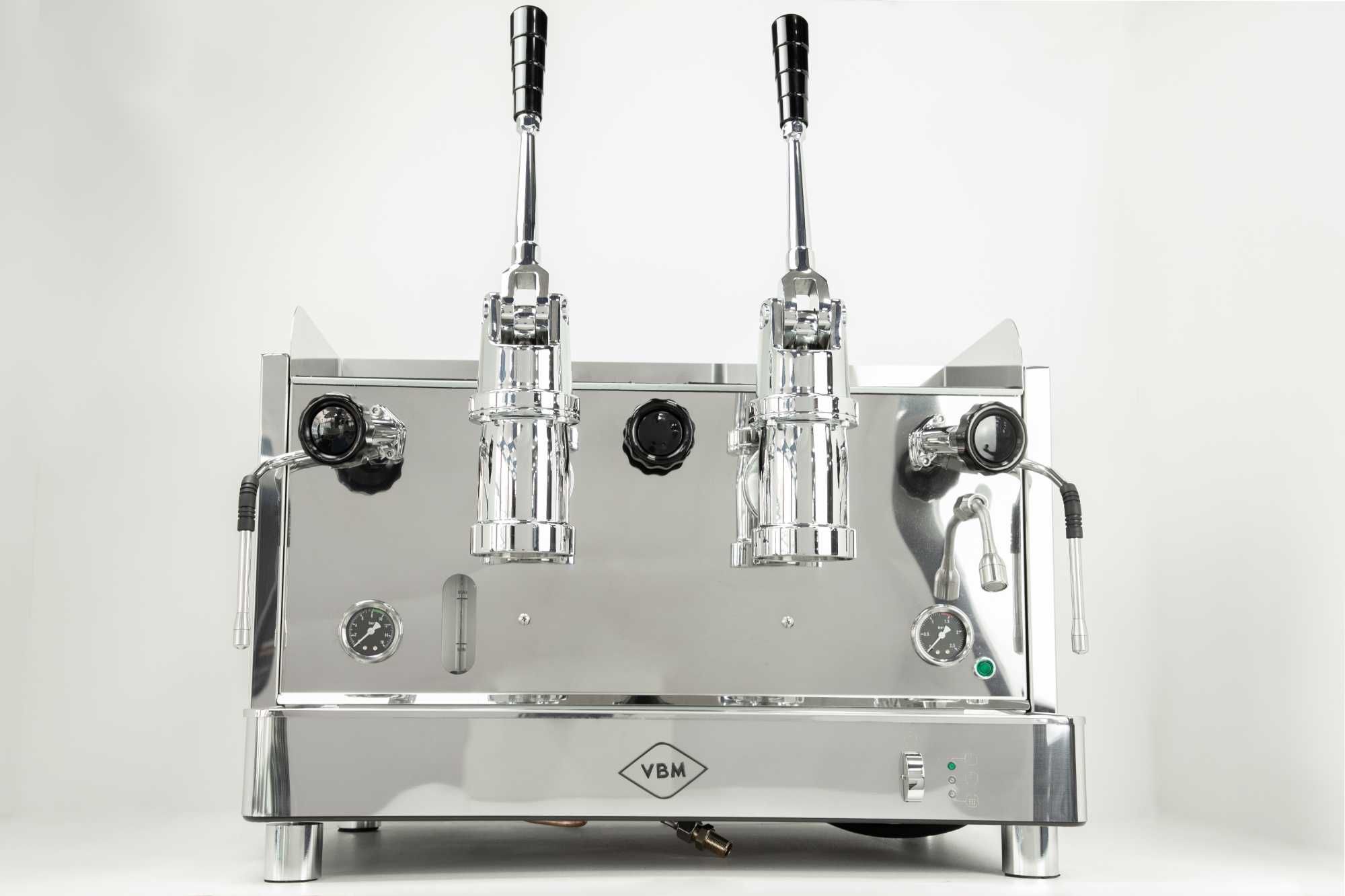 Нова професійна Італійська кавоварка VBM Replica Piston 2GR Inox НДС