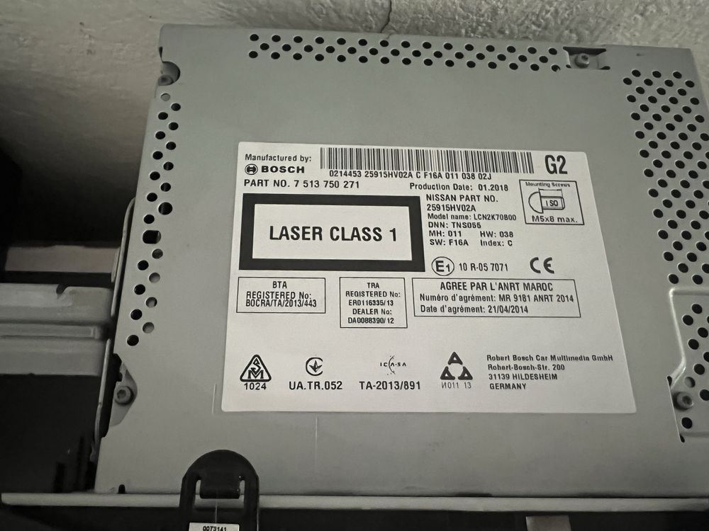 Radio Nissan Qashqai J11 Oryginalne