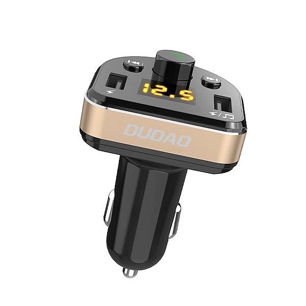 Dudao Transmiter Fm Bluetooth ładowarka samochodowa Mp3/3.1 A 2x Usb c