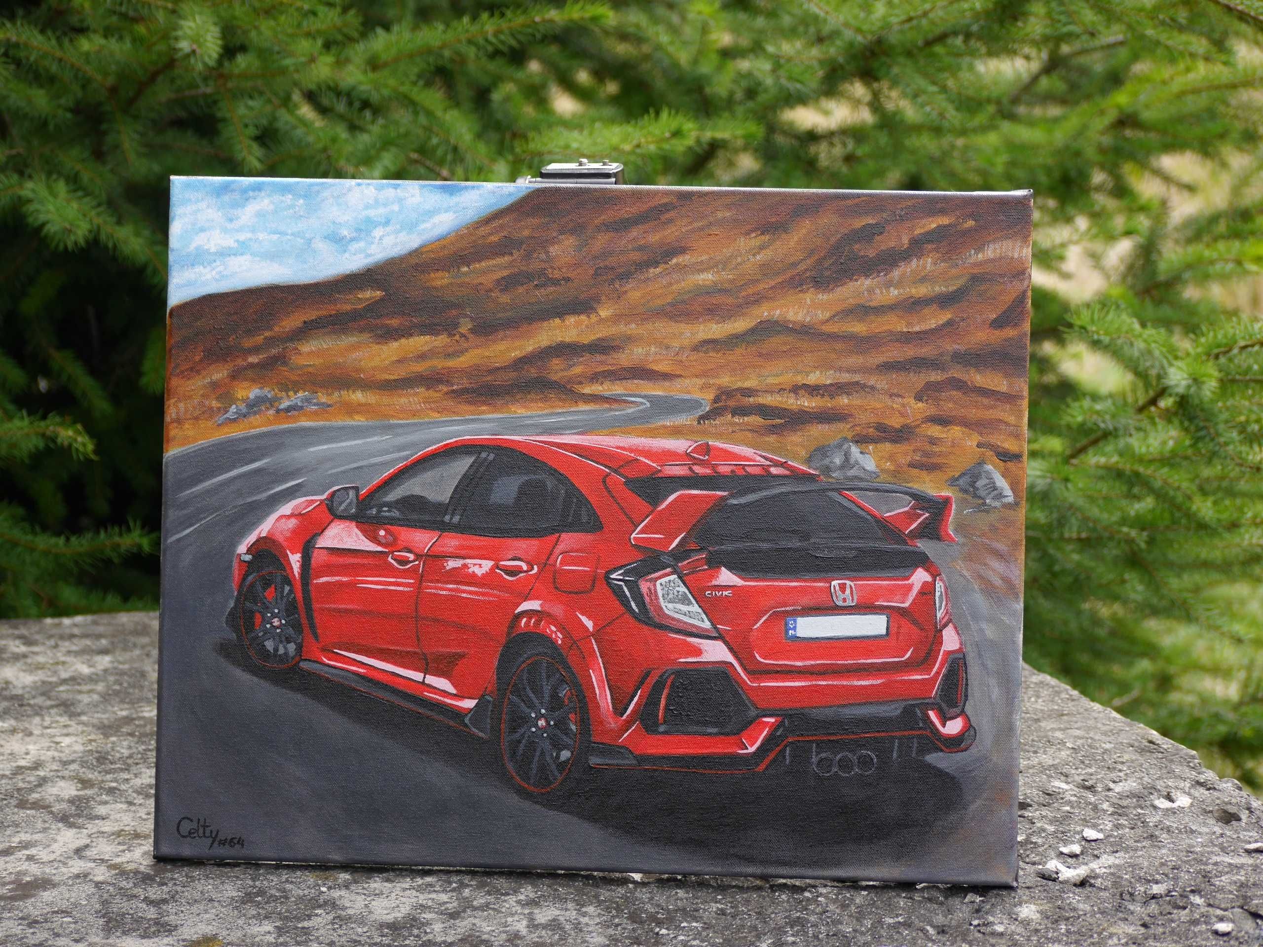 Honda Civic Type R obraz 50x40 cm