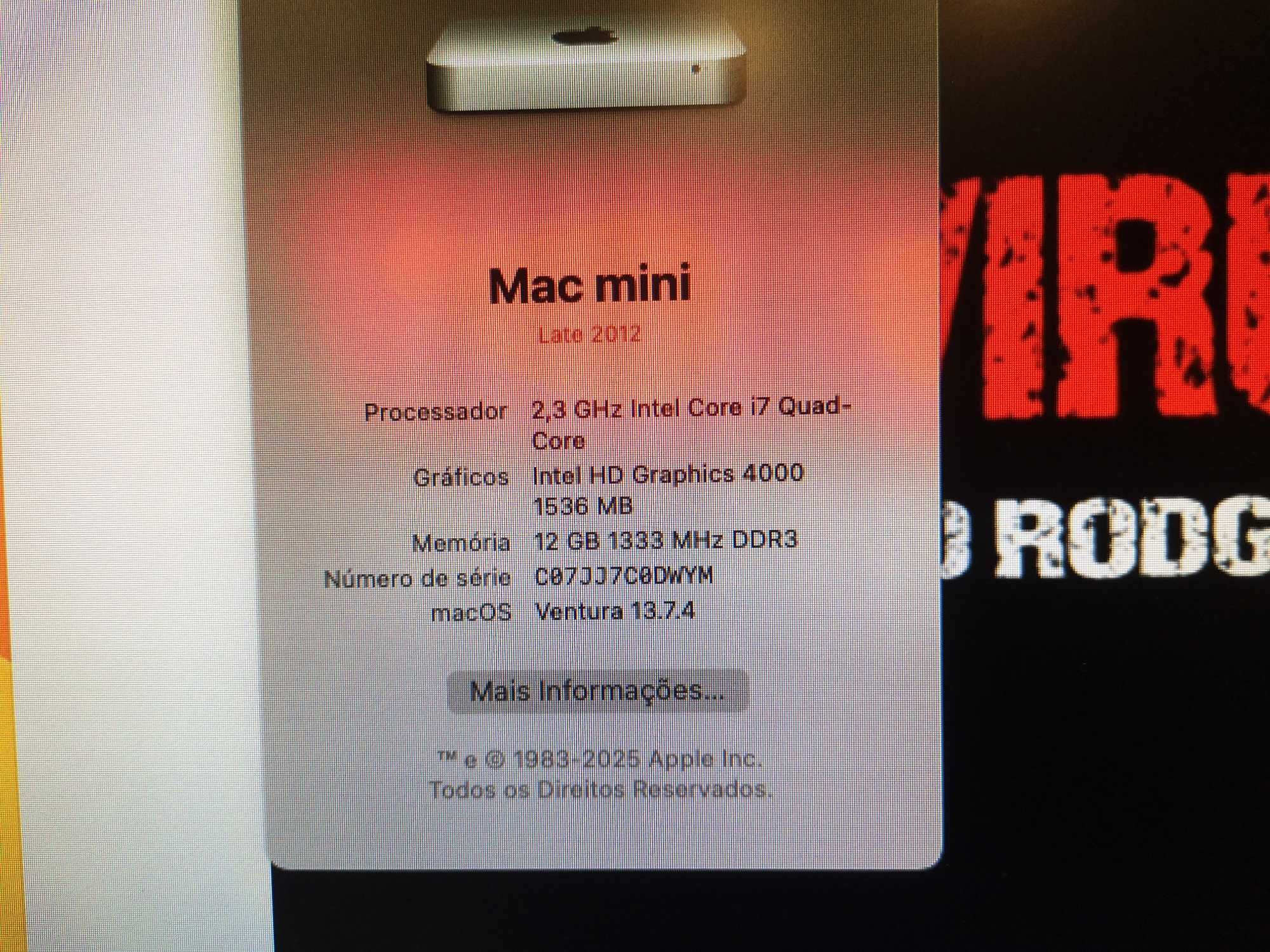 MAC MINI  i7 2012
