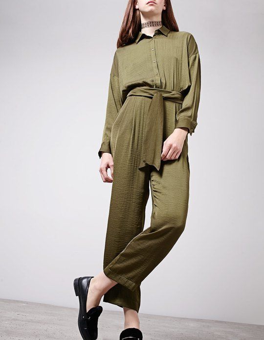 Stradivarius m 38 kombinezon zielony