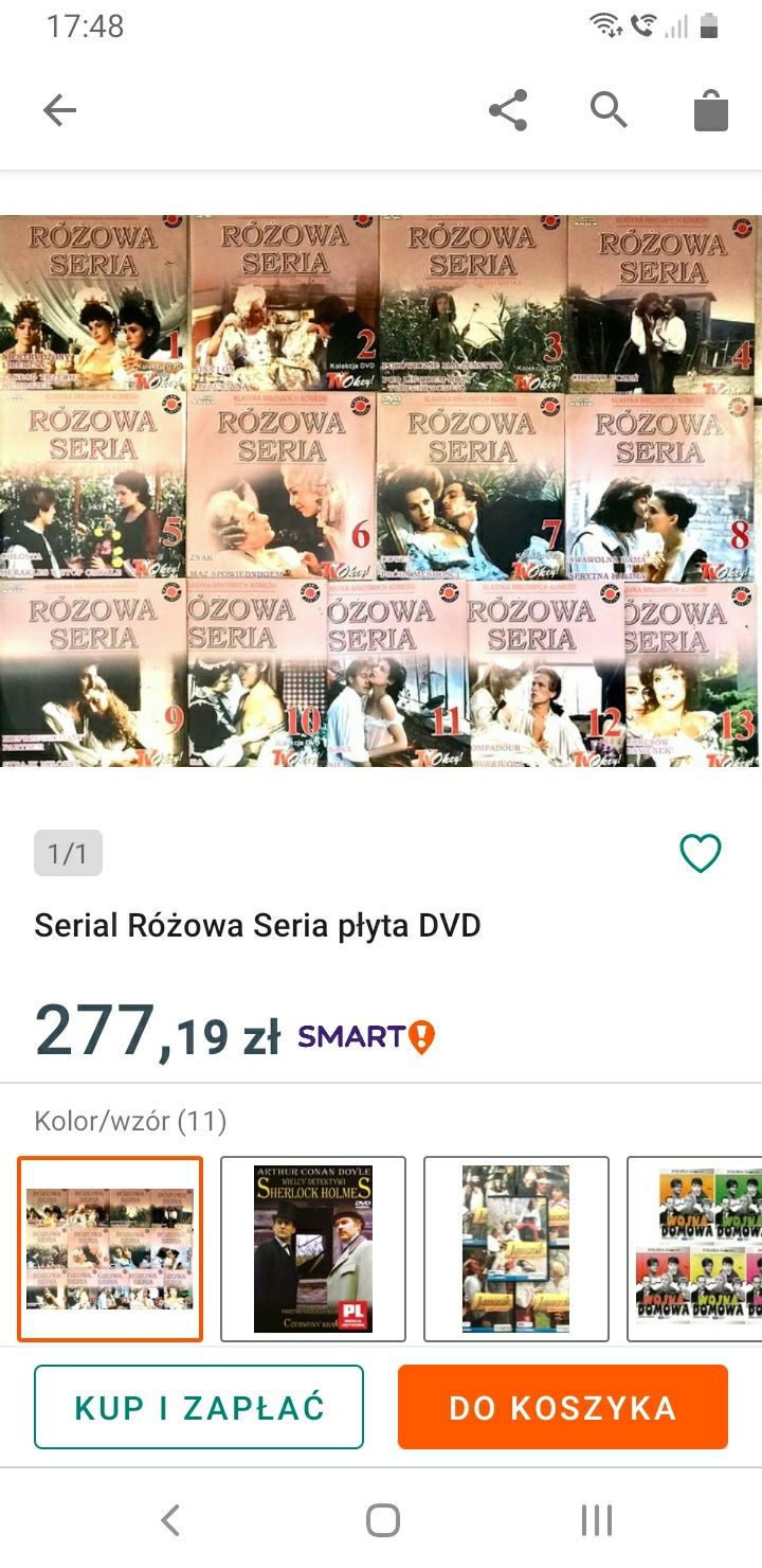 DVD Redstar z kolekcją filmów.