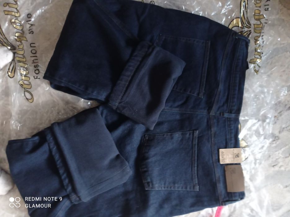 Нові Джинси чоловічі утеплення на флісі розміри до 62 українського