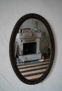 Винтажное овальное зеркало (бронза, латунь) Антиквариат