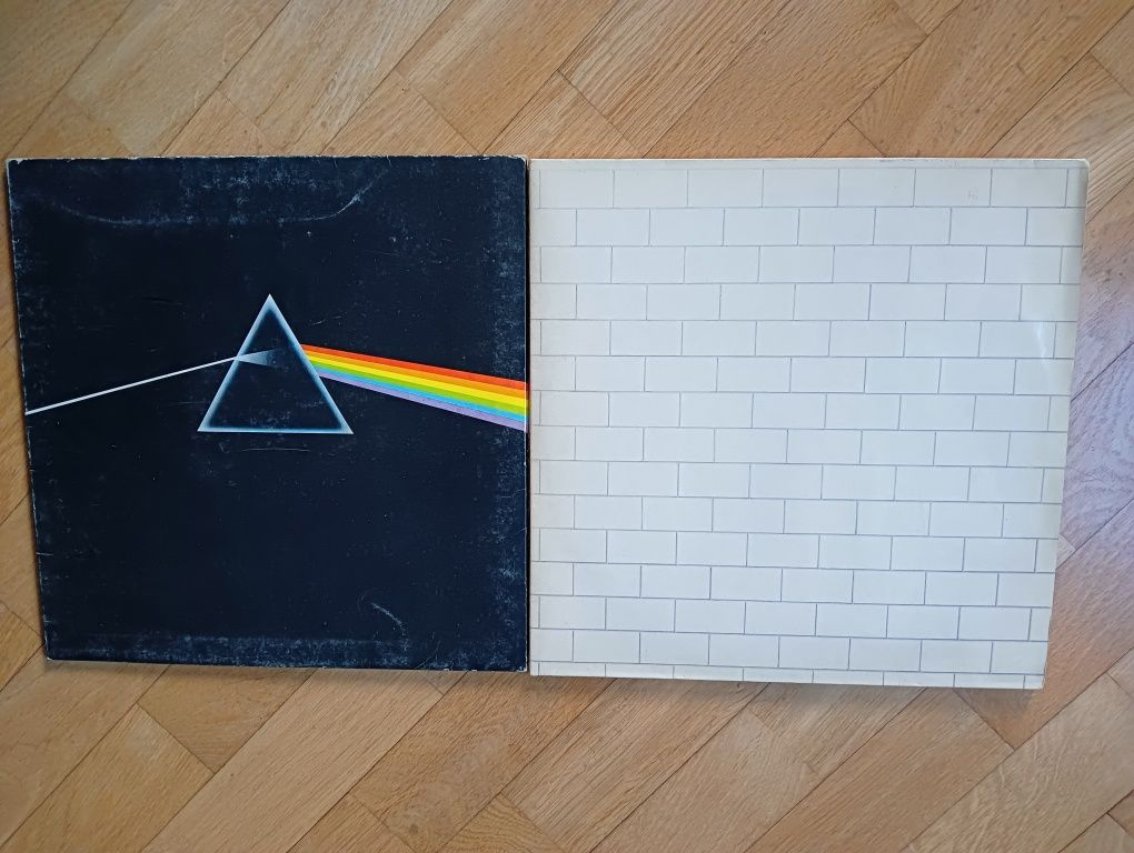 Płyta winylowa Pink Floyd x2 Dark Side of the Moon EX The Wall 2LP