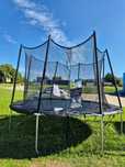 Trampolina Domyos 360 z siatką ochronną "2nd life"
