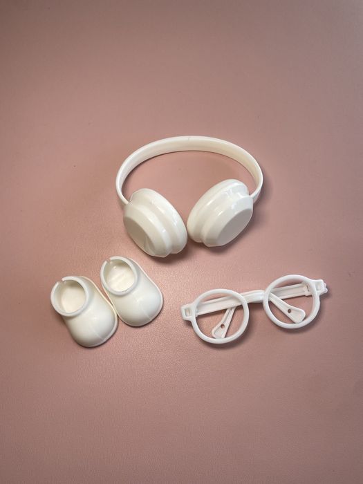 Zestaw okulary buciko słuchawki dla lalki labubu lafufu alcesoria
