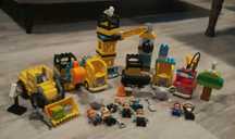 Lego duplo 10969, 10931, 10932, 10520 budowa koparka ładowarka wóz
