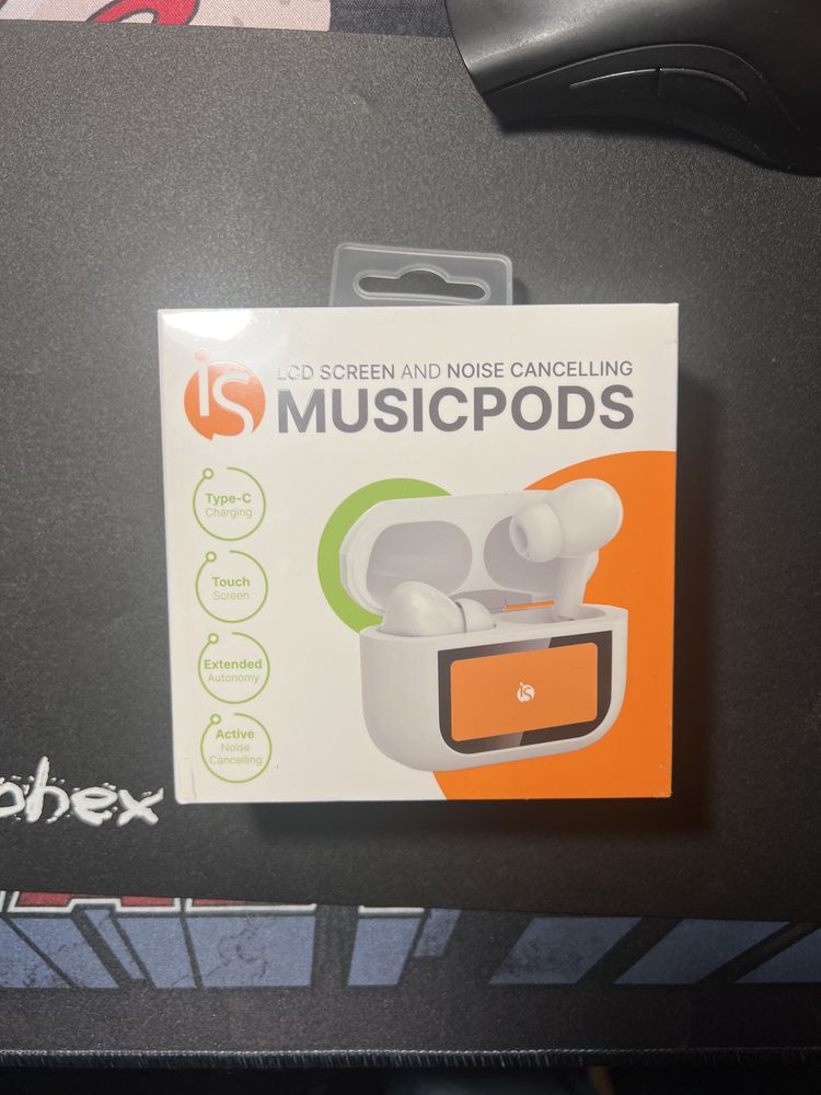 Musicpods com lcd