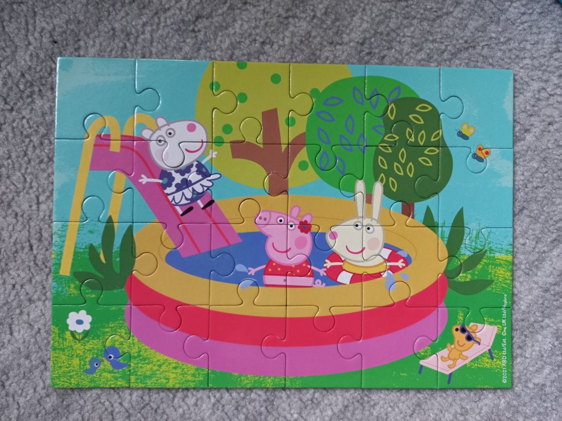 Nowe puzzle Świnka Peppa Peppa Pig 24 elementy