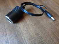 Adaptador DC 5,5x2,1  - tomada isqueiro de carro