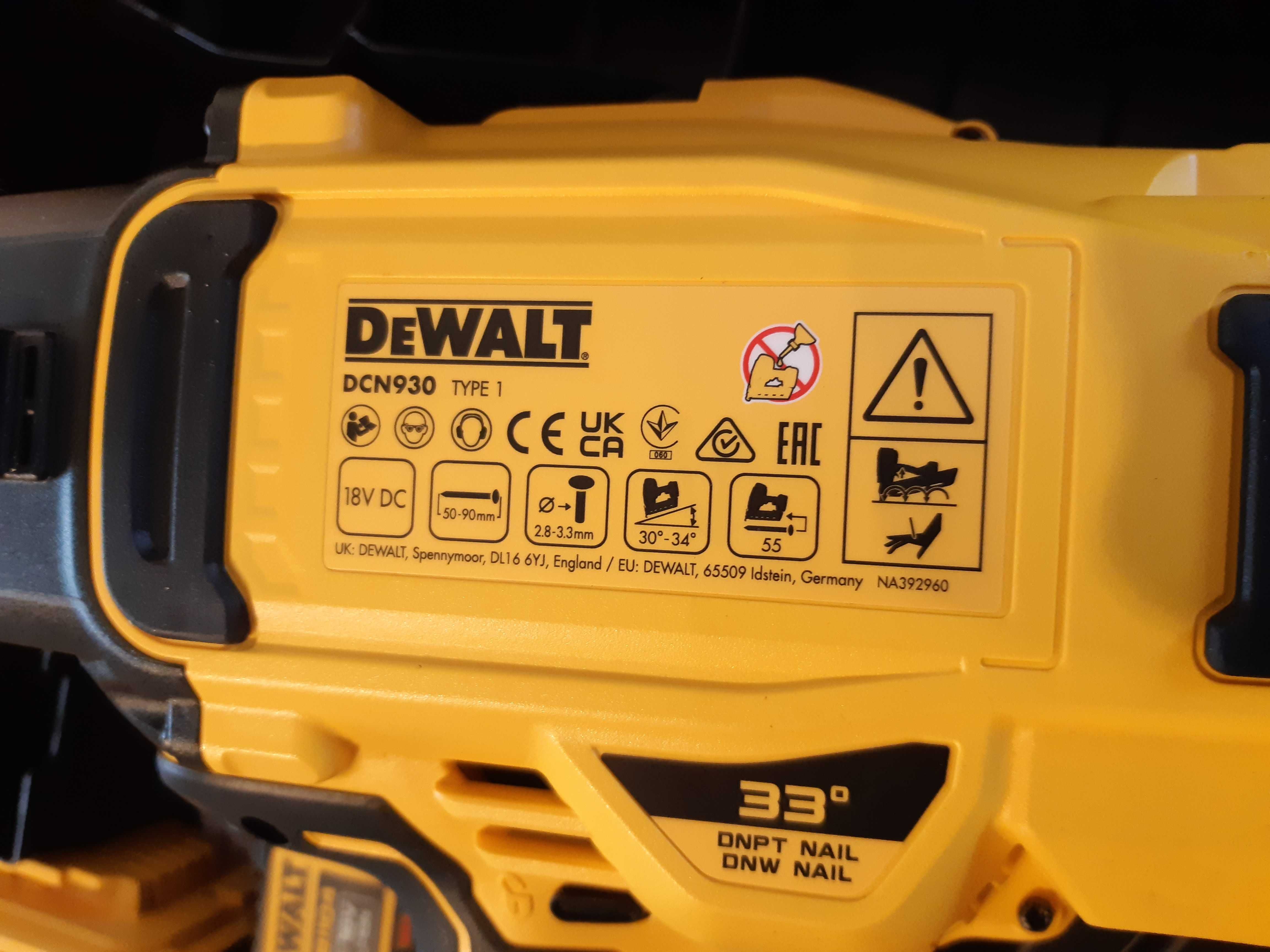 Gwoździarka DeWALT DCN930N 2 x 5Ah 18V XR