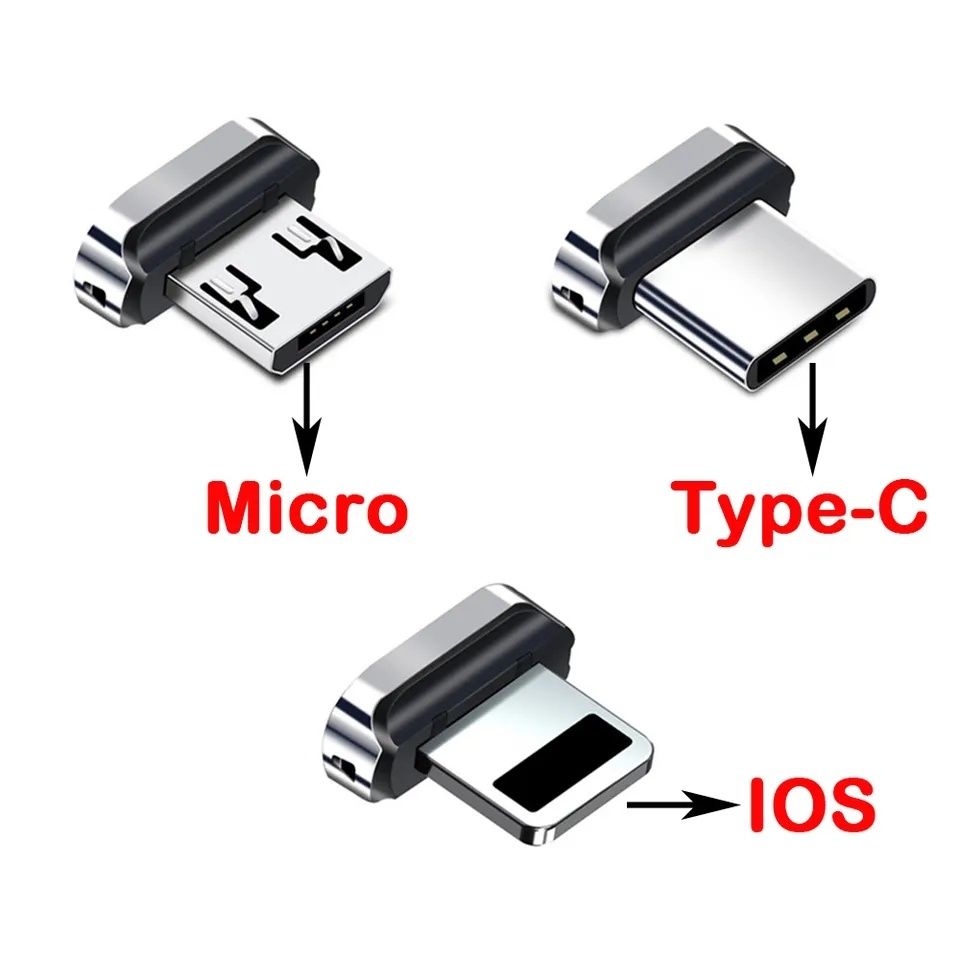 Магнитный коннектор овальный для магнитного кабеля тайп си микро юсб