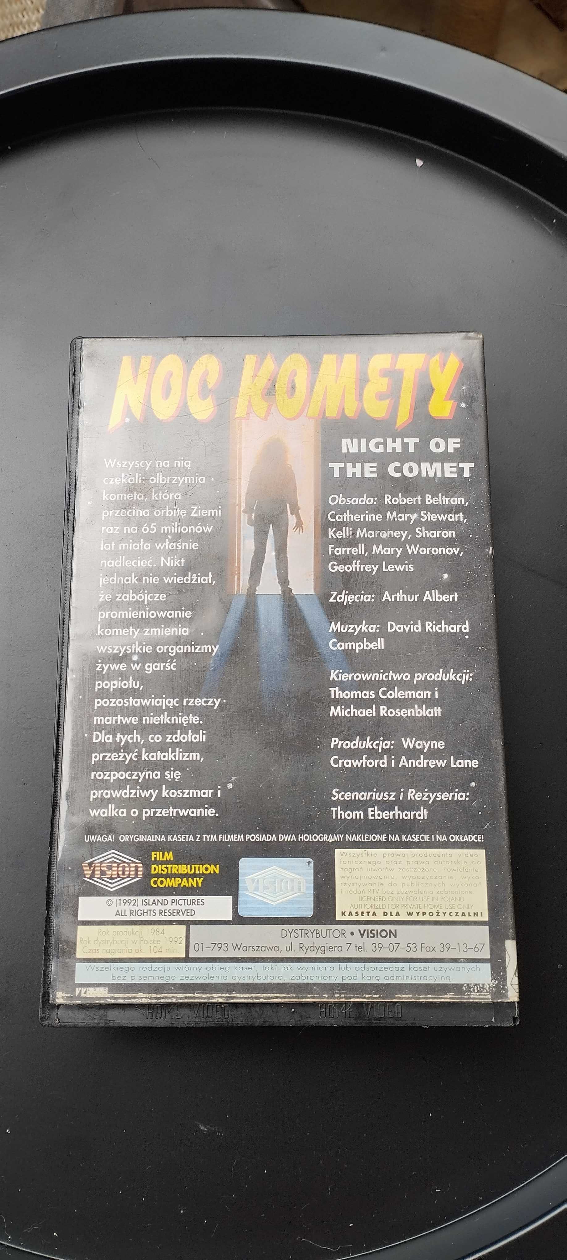 Kaseta VHS Noc Komety (Night of the Comet) – Vision, 1992
