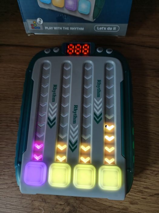 Elektroniczna gra muzyczna Rhythm Game Machine LED zabawka dla dzieci
