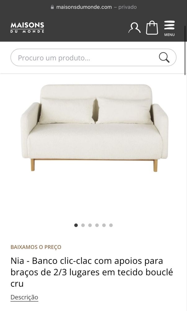 Sofá Cama Como Novo