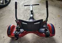 Hoverboard com assento kart, carregador e saco de transporte