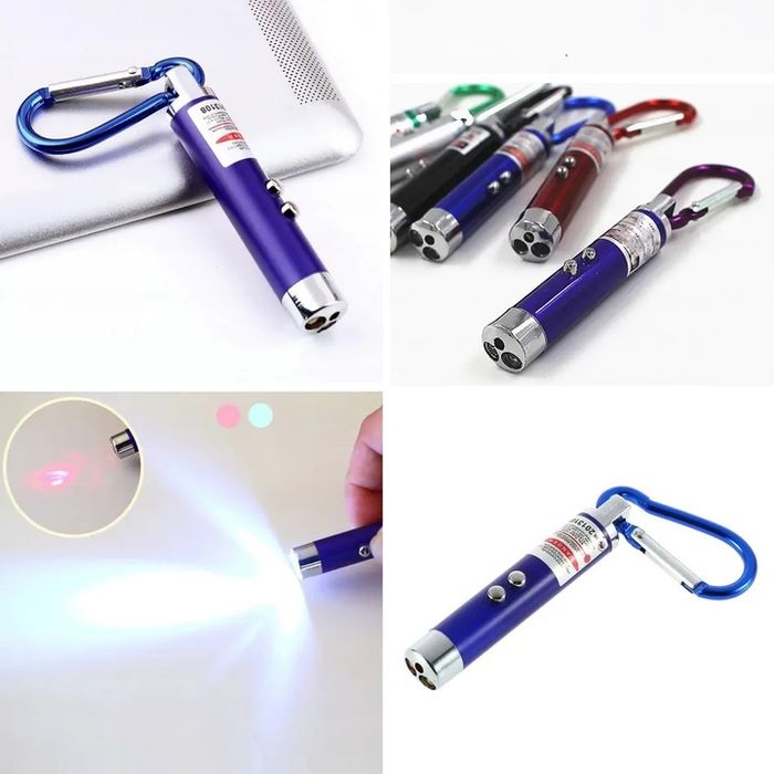 Laser wskaźnik laserowy latarka zabawka dla kota psa 3w1