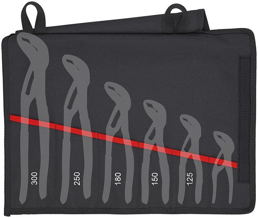 Zestaw Szczypiec Do Rur W Etui 5-Częśc 125,150,180,250,300Mm Knipex