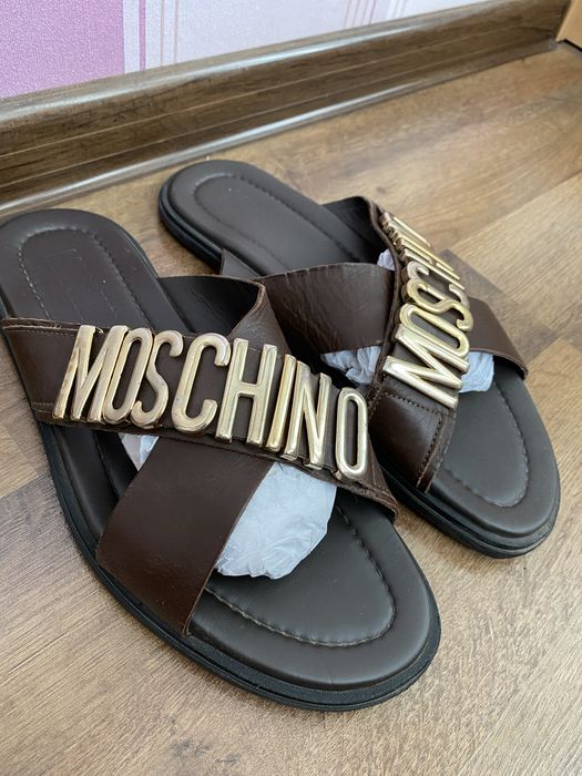 Чоловічі шльопанці/мужские шлепанцы Moschino, 43 розміру