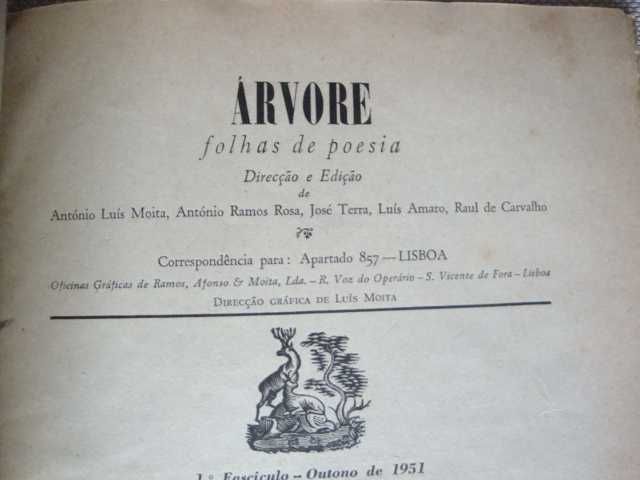 Árvore : folhas de poesia- 4 volumes- Muito rara