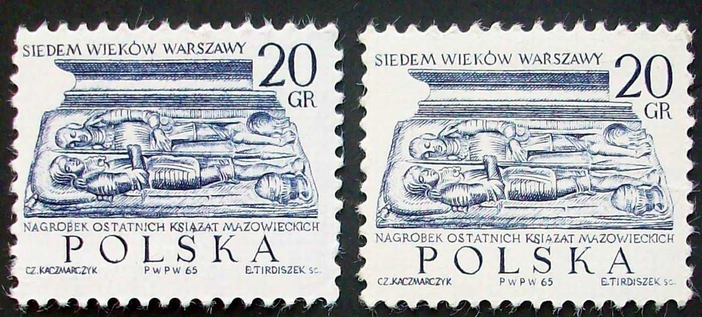 L Znaczki polskie rok 1965 III kwartał (luzaki)