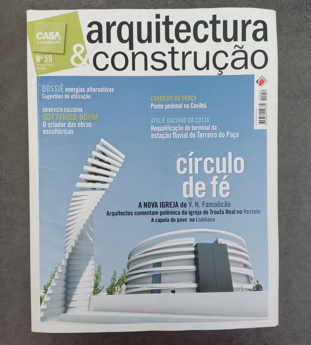 5 Revistas de Arquitectura e Construção - N°57, 58, 59, 61 e 63