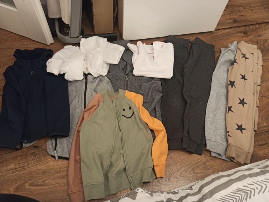 Zestaw ubrań 134 h&m i nie tylko gratisy kurtka parka i bluza Nike