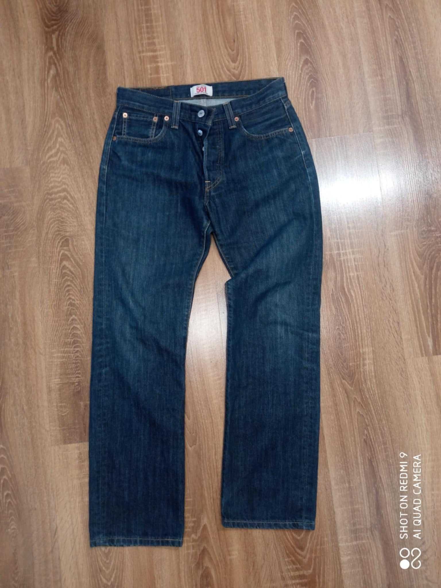 Męskie spodnie jeansy Levis Levi's 501 W30 L30 30X30 30/30