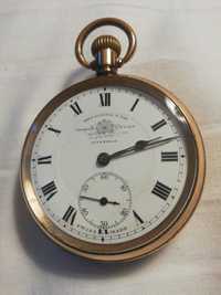 Relógio de bolso Chester 1923 em ouro 9 quilates Thomas Russel Liverpo