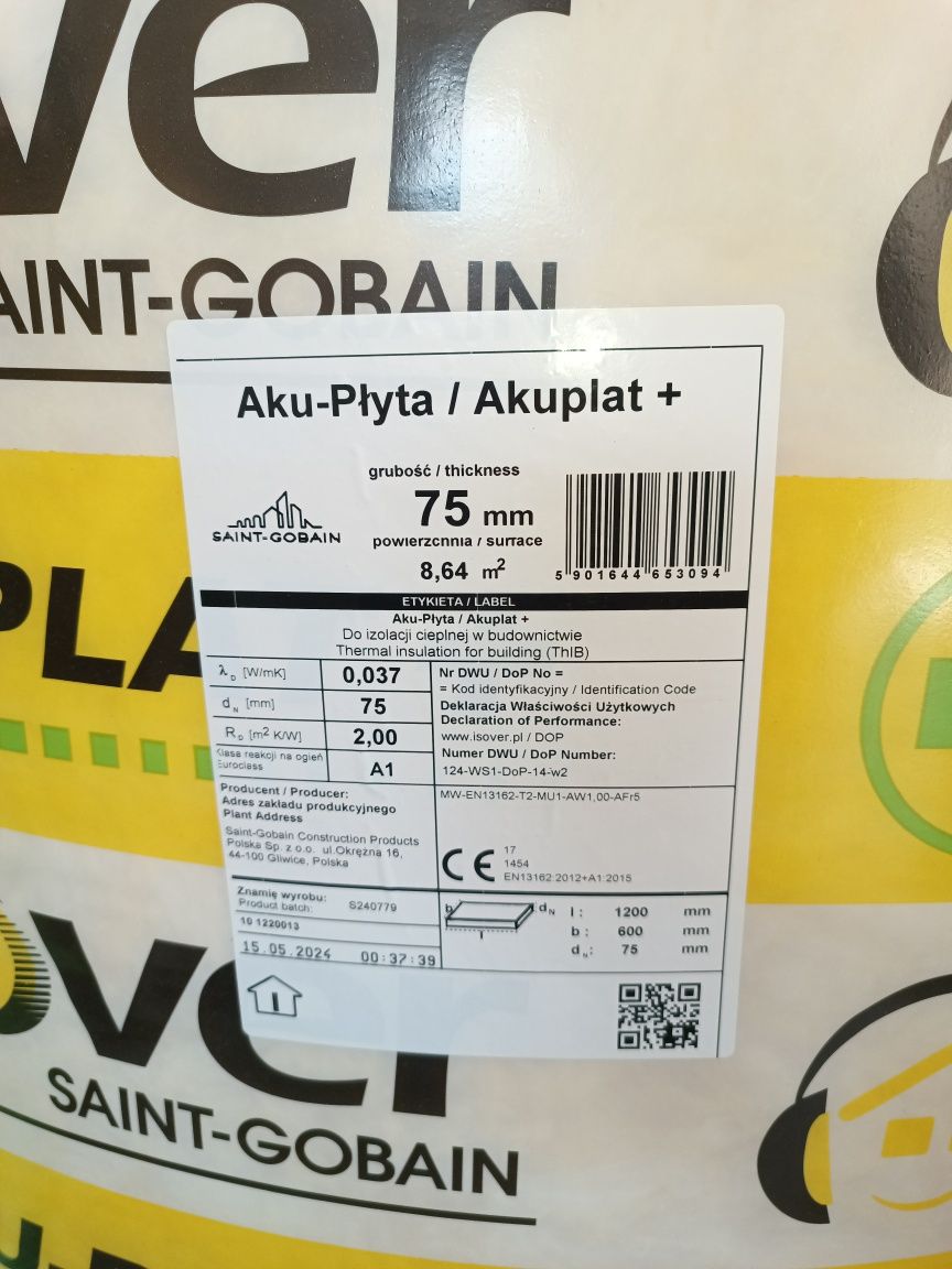 Wełna mineralna isover Aku-Płyta