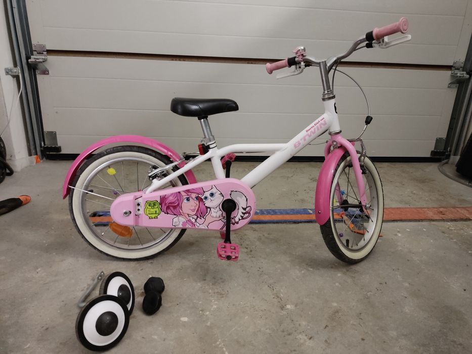 Rower 16 calowy Btwin Doctor Girl 500 + kółka boczne