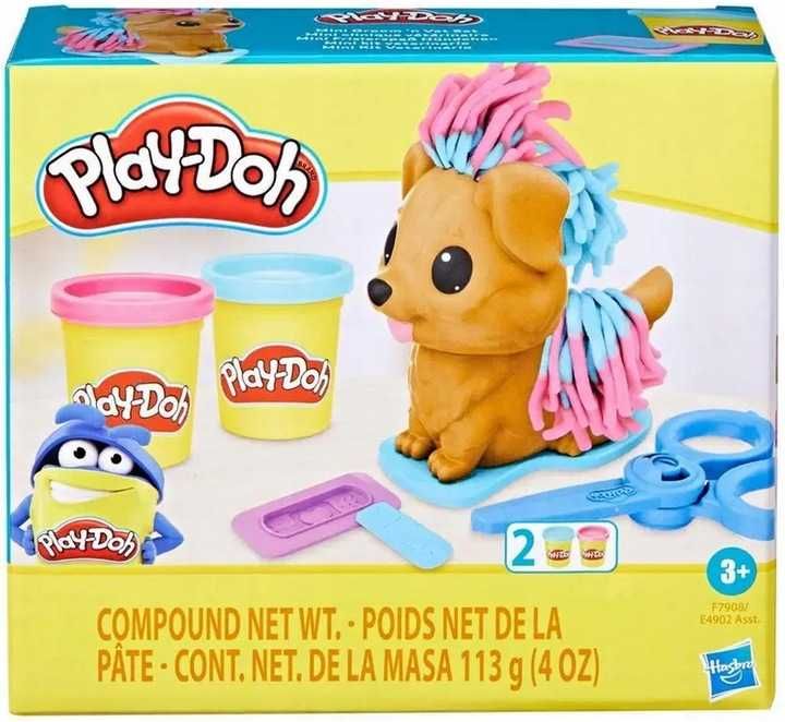 Ciastolina PLAY-DOH PSI Fryzjer  Akcesoria i Figurka + 2 tubki