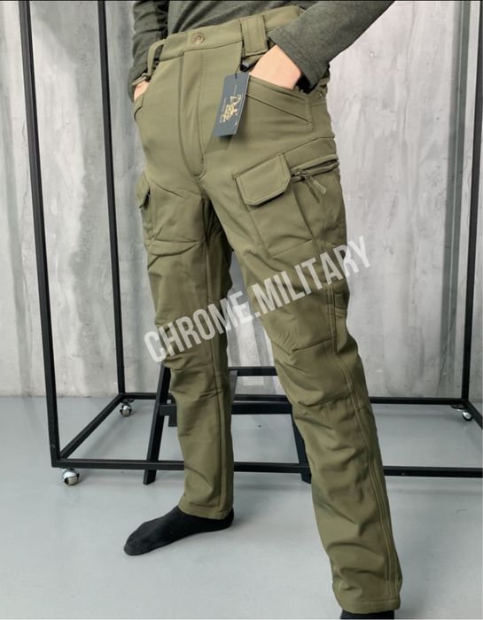 Тактичний softshell костюм на флісі ОПТ/Роздріб Олива