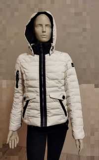 Горнолыжная куртка женская размер М, женская белая теплая куртка