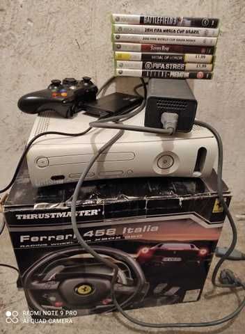 Kienct do xbox 360 dysk 250gb zasilacz kinect mikrofon pad pilot
