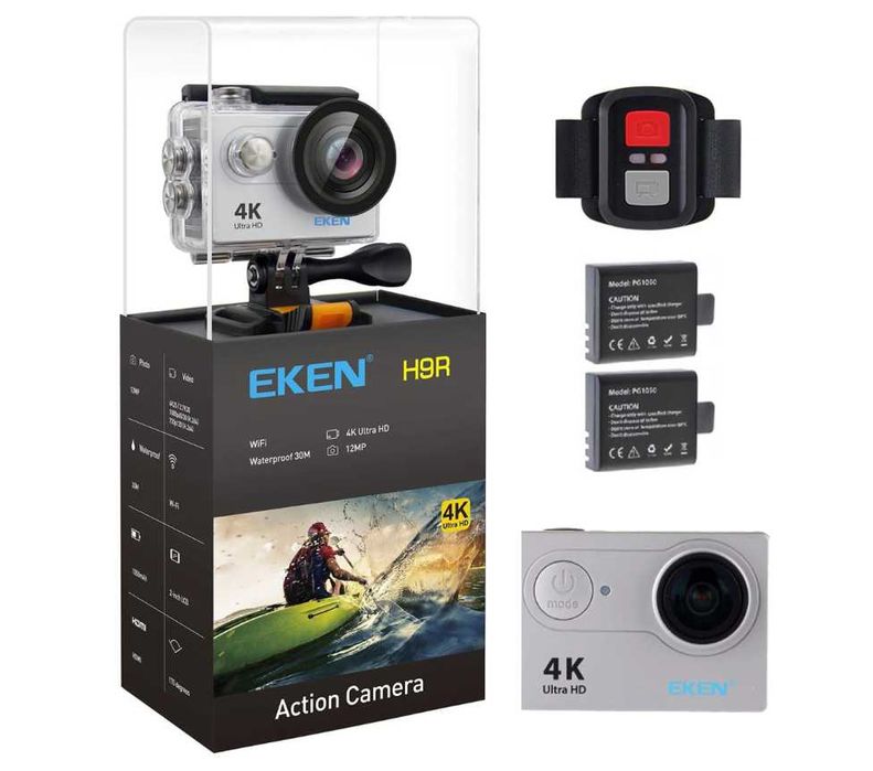 Sportowa wodoodporna kamera outdoorowa EKEN H9R, 4K Ultra HD, Wifi