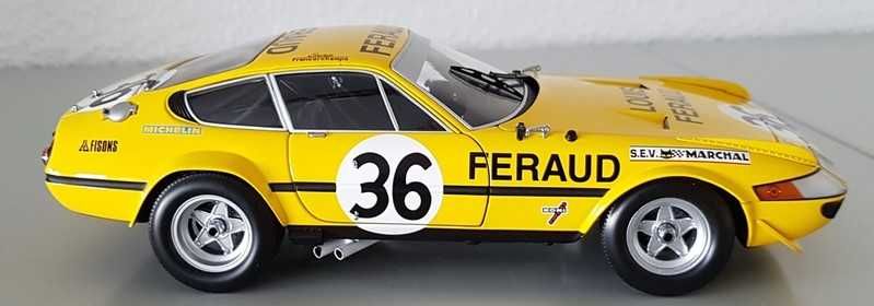 Miniatura Ferrari 365 GTB/4 #36 24h LM 1972 Kyosho 1:18