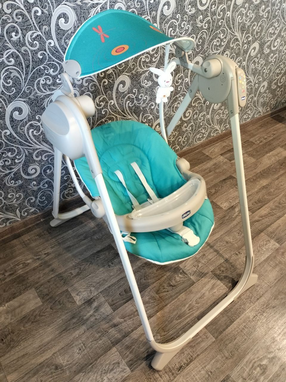 Кресло качалка Chicco polly swing up