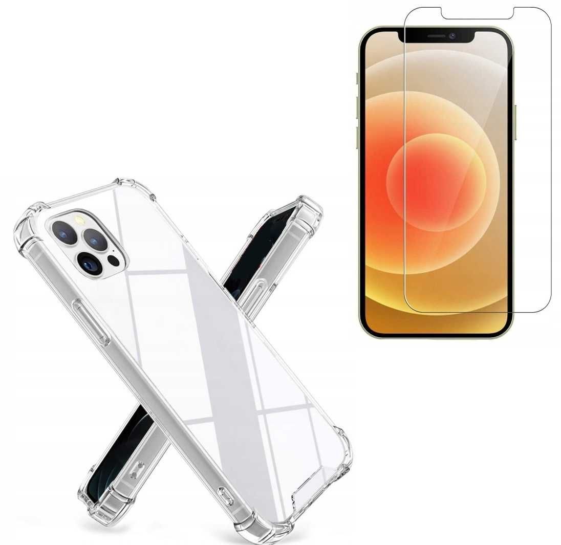 Etui Anti-Shock do iPhone 12 / iPhone 12 Pro + Szkło Hartowane