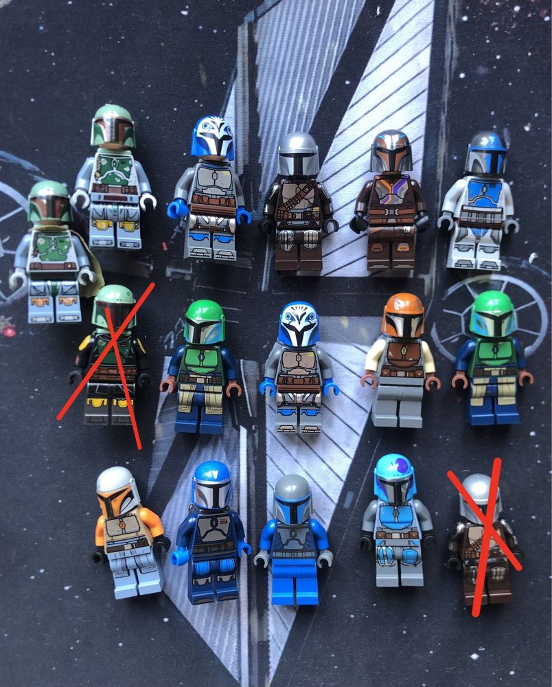Lego Star Wars mandalorianie, 501 i klony p1 i stare