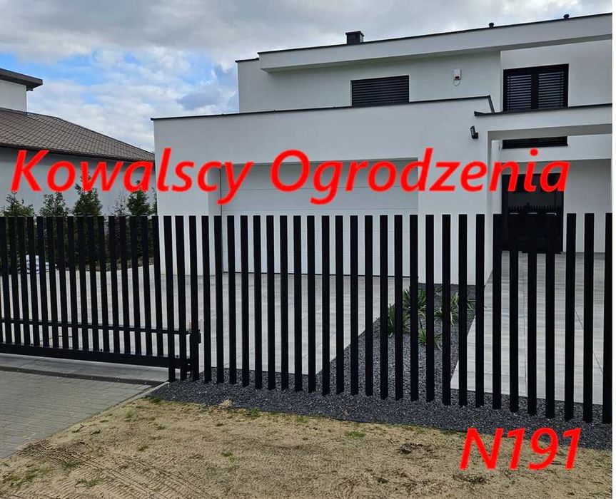 Ogrodzenia  Grzebieniowe Nowoczesne Bramy Przęsła Montaż