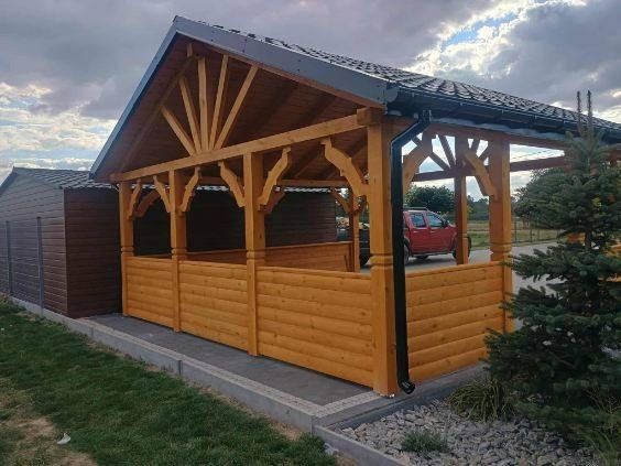 Wiata samochodowa 5,5x 5m