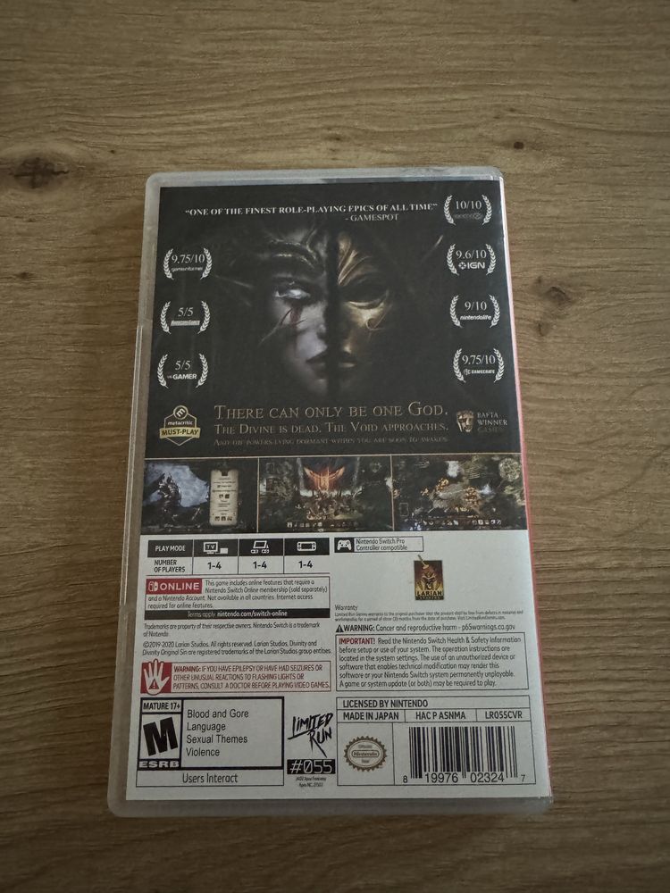 Divinity Original Sin Definitive Edition Nintendo Switch Limited Run