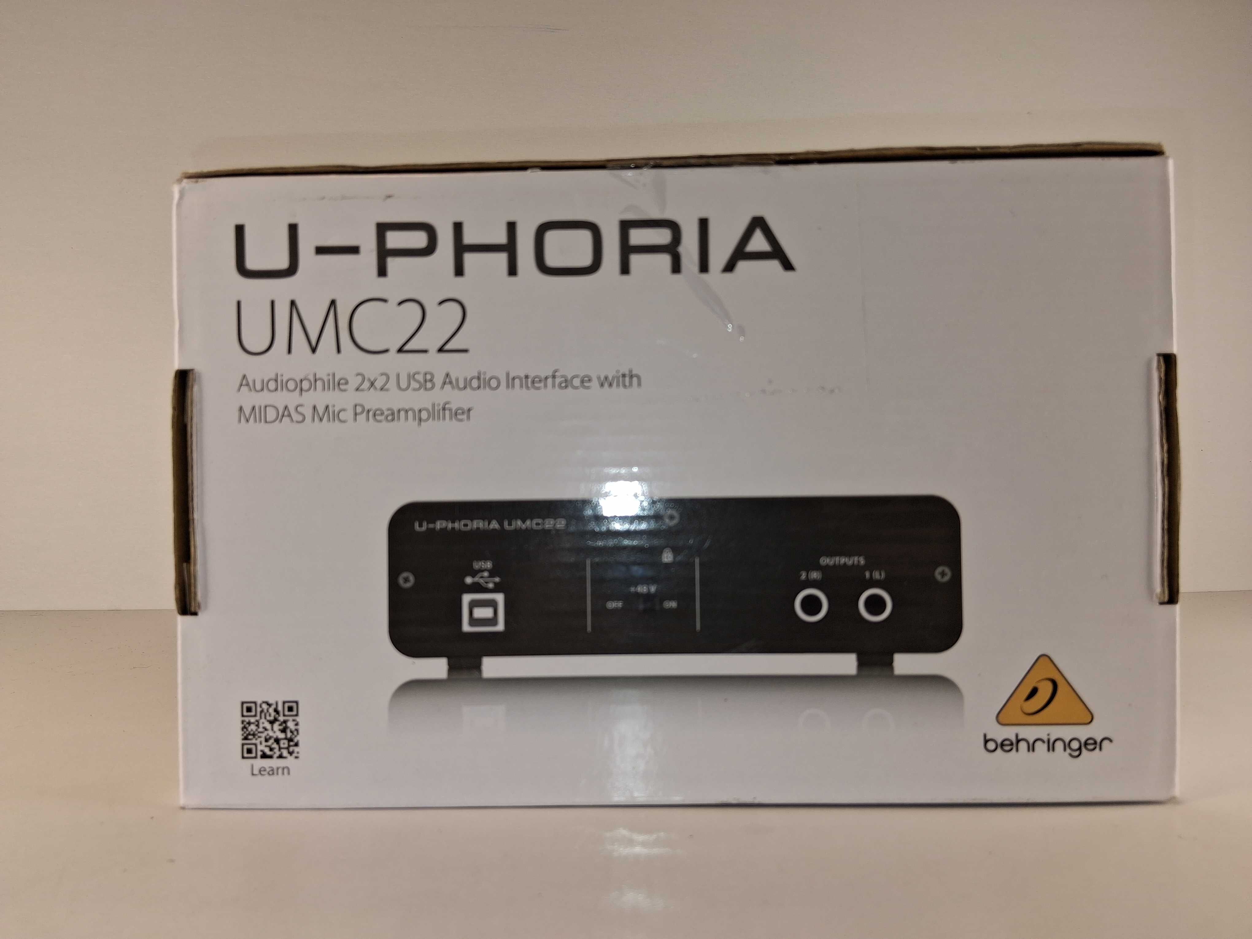 C055 Behringer U-PHORIA UMC22 Interfejs Audio USB Midas