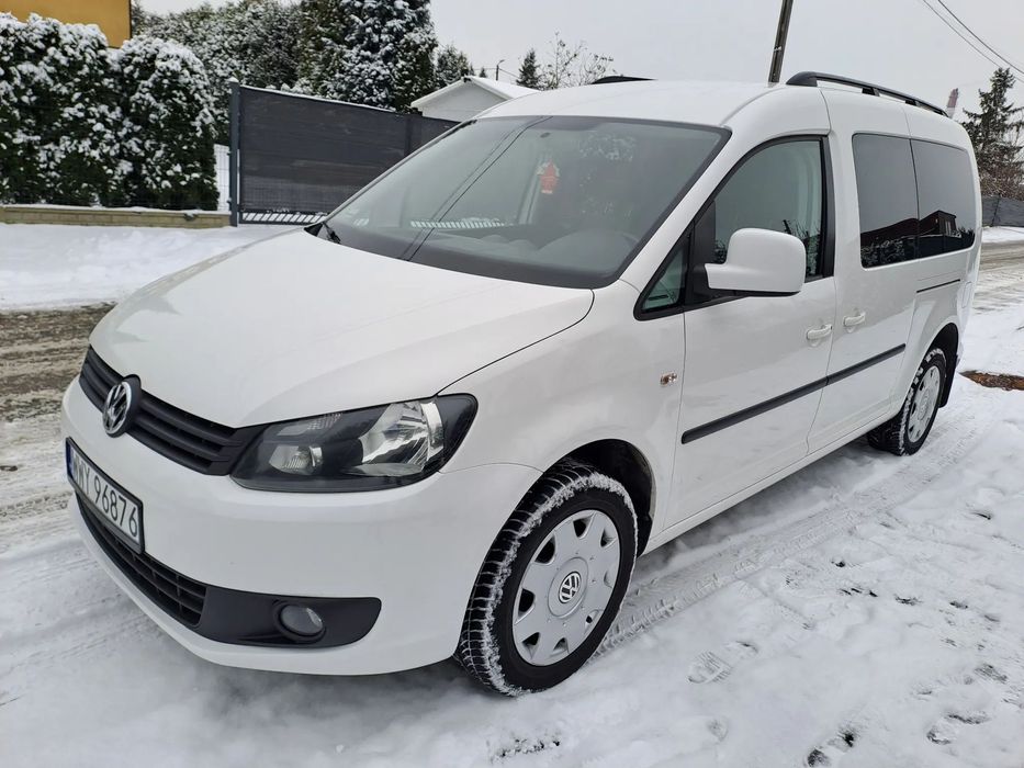 Volkswagen Caddy 4Motion /2.0 TDI Maxi /Tempomat/SalonPL/ 5 osób/ 4x4 / FV23%