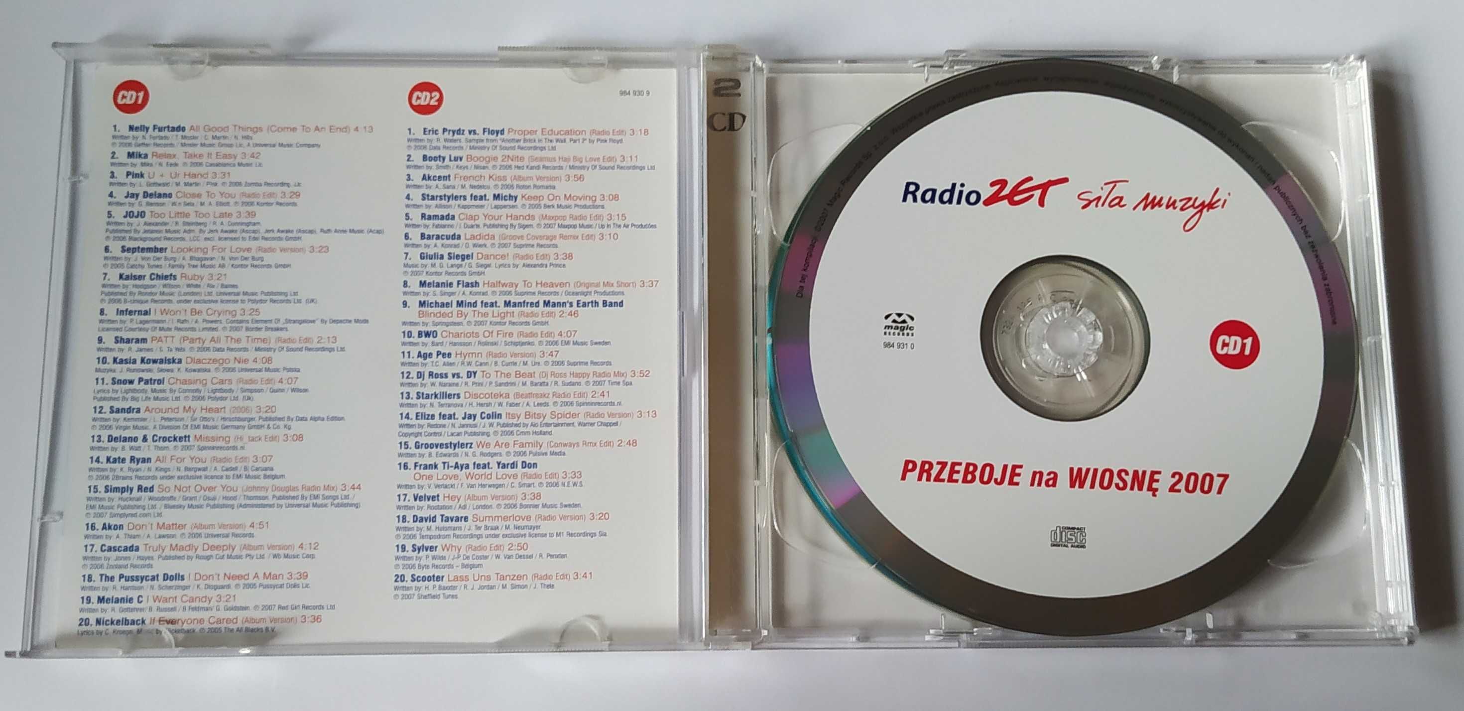 Radio ZET Siła Muzyki Przeboje Na Wiosnę 2007 2 CD