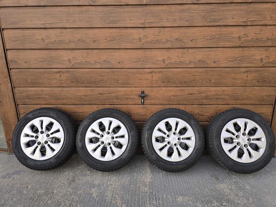 Komplet kół 15" Hyundai - nowe opony  zimowe Kumho Wintercraft WP52+
